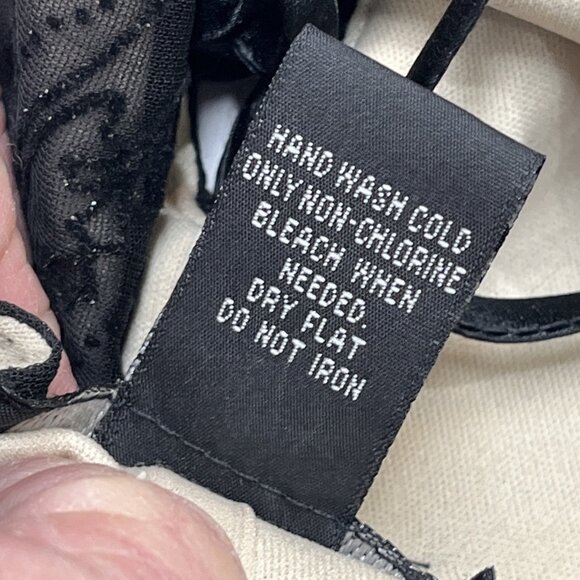 Vtg Connected Apparel Dress 12 Black Velvet Mesh Embroidered Maxi Prom Y2K Fairy - Picture 8 of 8